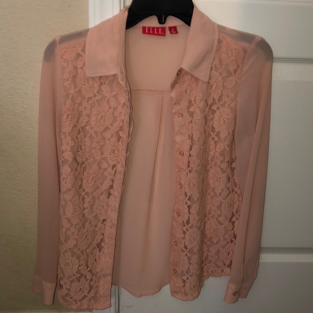 Elle button down blouse